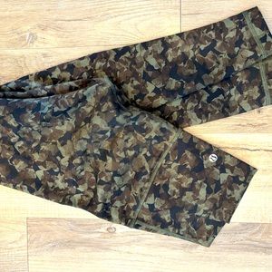 Lululemon green camo leggings
